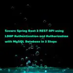 How to Secure Spring Boot 2 REST API using LDAP Authentication and Authorization with MySQL Database in 3 Steps