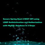 How to Secure Spring Boot 2 REST API using LDAP Authentication and Authorization with MySQL Database in 3 Steps