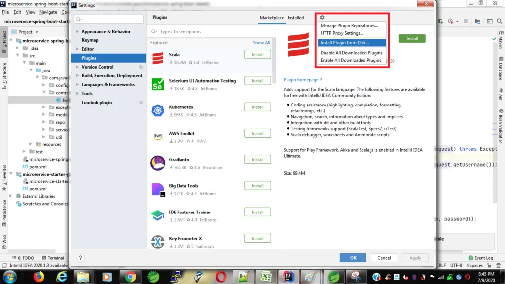 Install Sequence Diagram Plugin