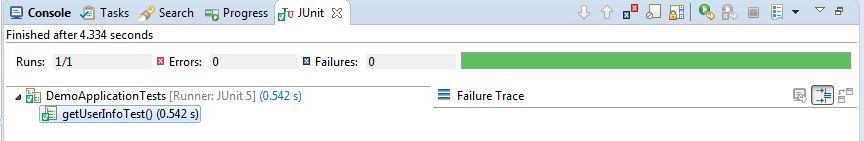 Junit 5 test execution result