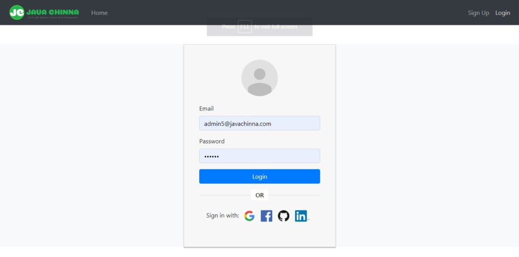 Angular User Login