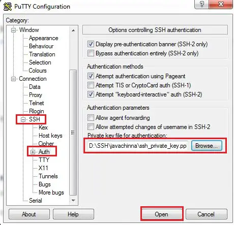 Putty Authentication SSH Public Key
