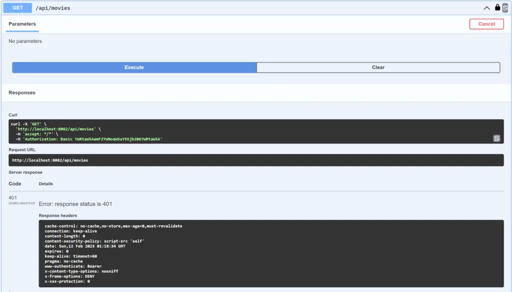 Accessing Secured API with Basic Auth